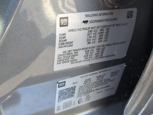 Used 2021 Chevrolet Silverado 1500 Custom w/ Safety Confidence Package RWD image 18