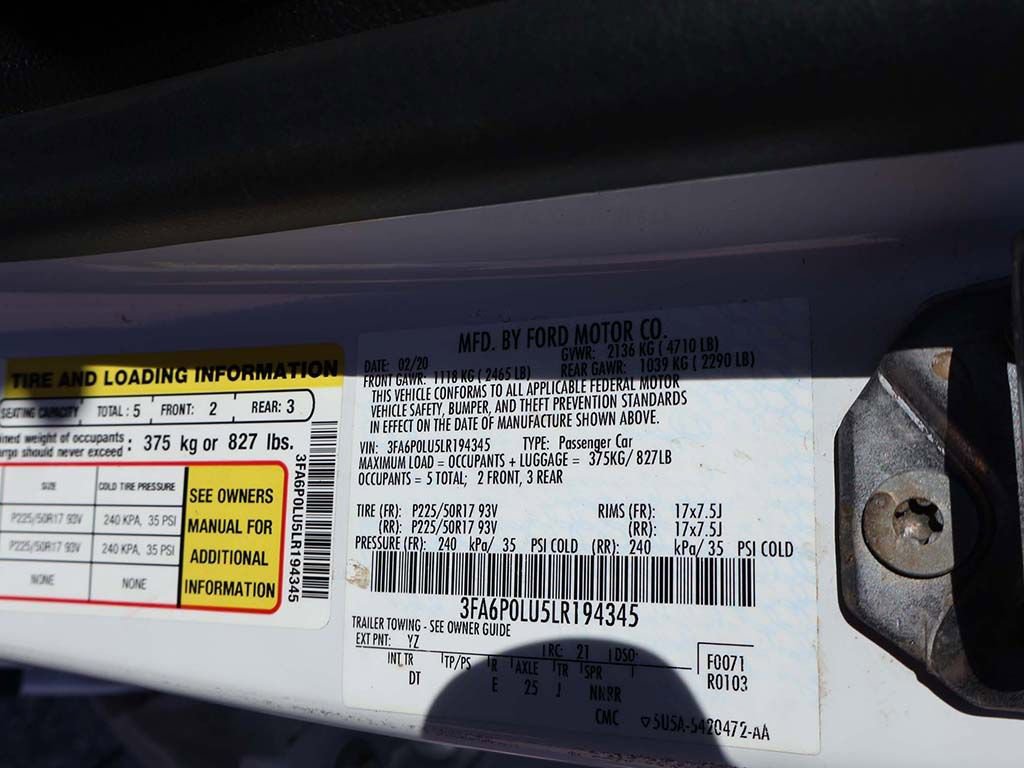 Used 2020 Ford Fusion SE image 51