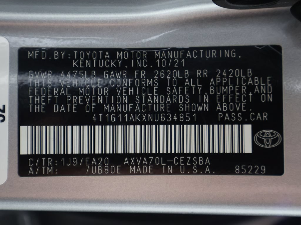 Used 2022 Toyota Camry SE FWD image 47