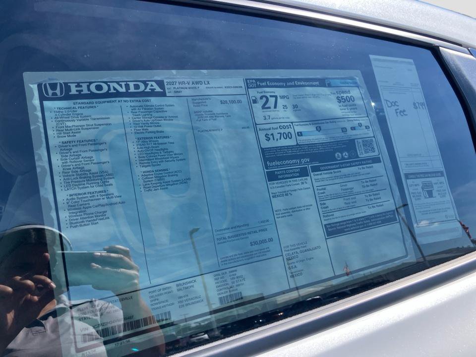 New 2027 Honda HR-V LX image 33
