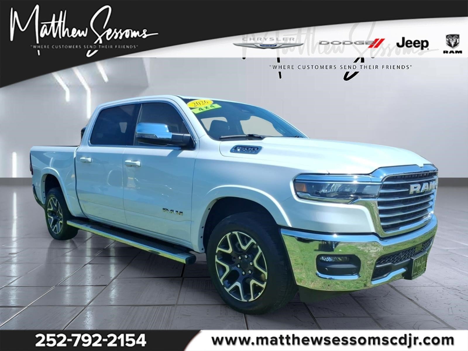 New 2026 RAM 1500 Laramie w/ Chrome Appearance Group