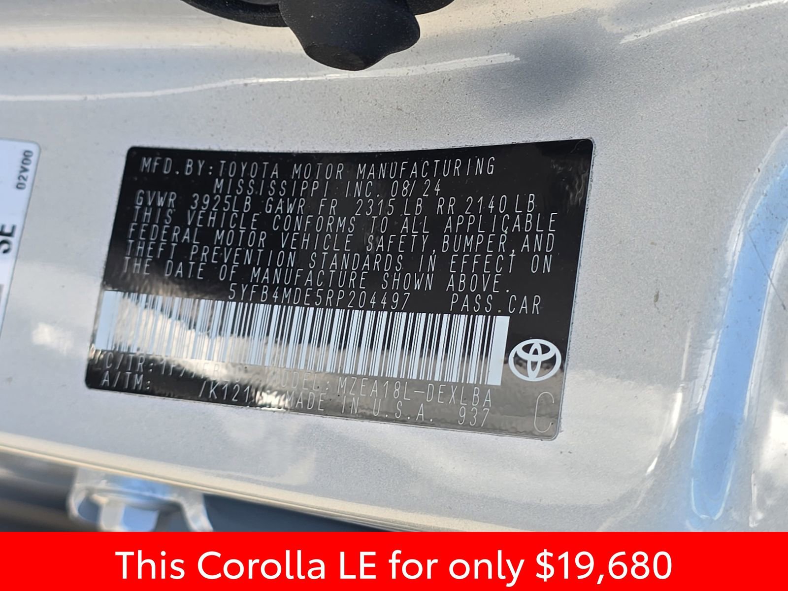 Used 2024 Toyota Corolla LE FWD image 40
