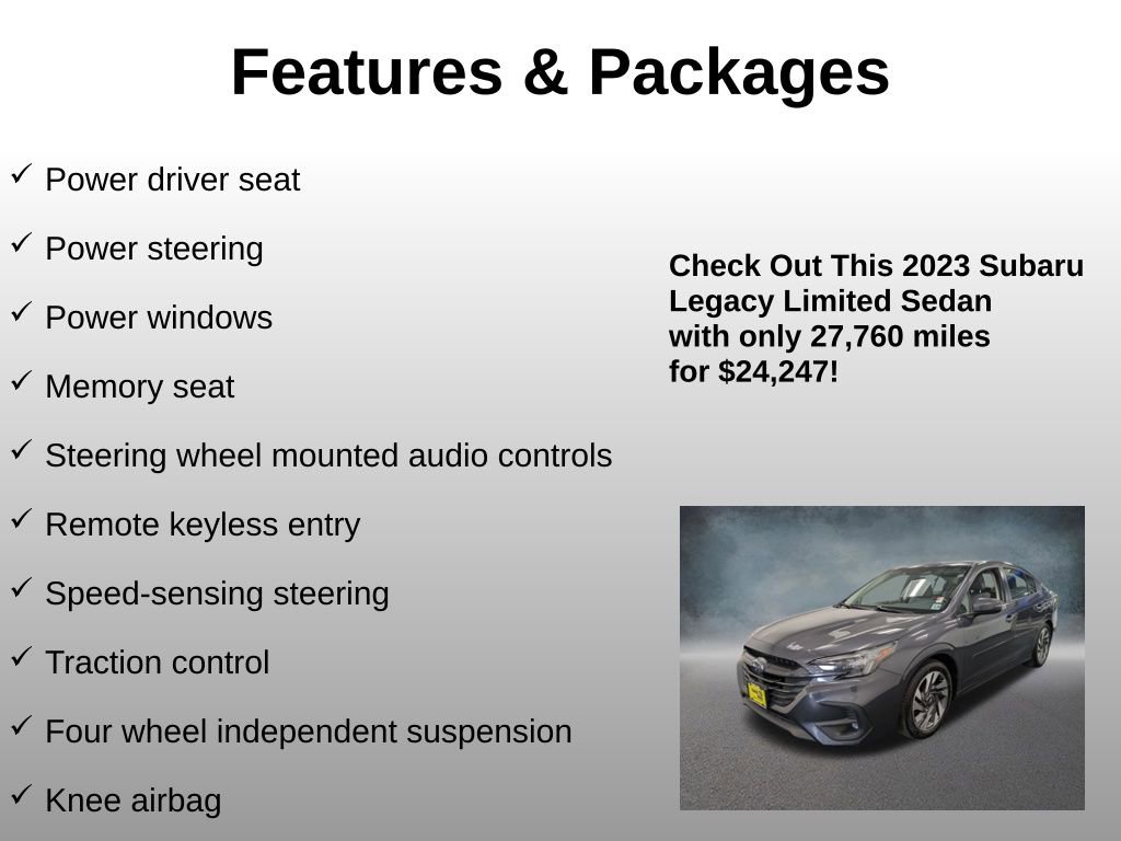 Used 2023 Subaru Legacy Limited image 13