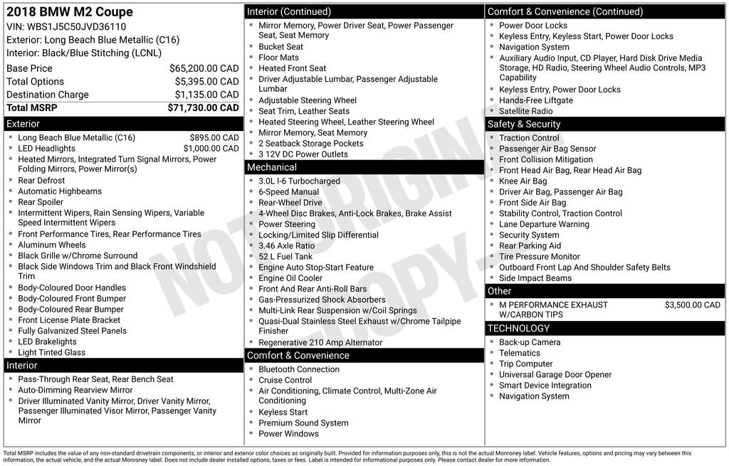 Used 2018 BMW M2 Base image 6
