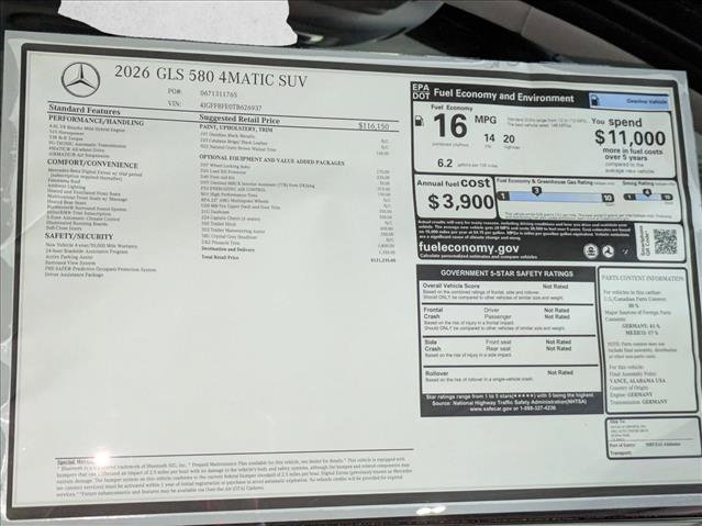 New 2026 Mercedes-Benz GLS 580 4MATIC image 19