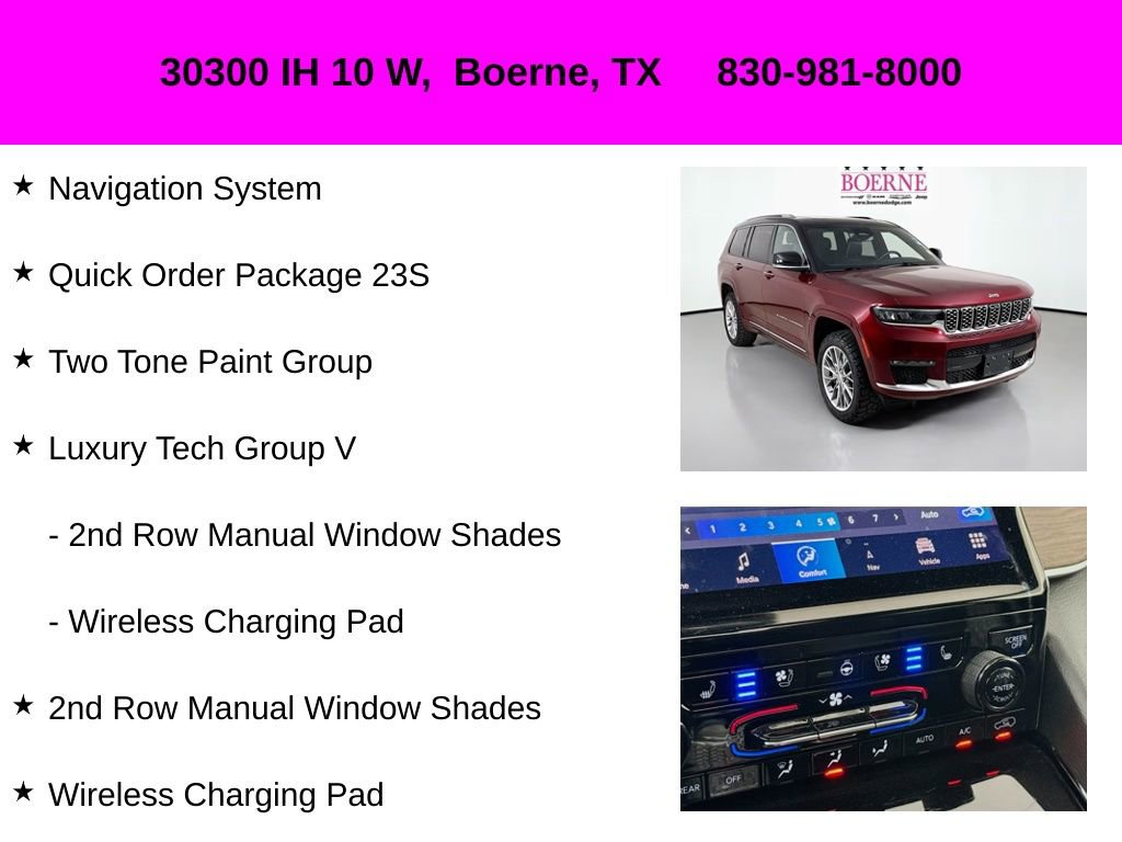 Used 2023 Jeep Grand Cherokee L Summit w/ Luxury Tech Group V image 10