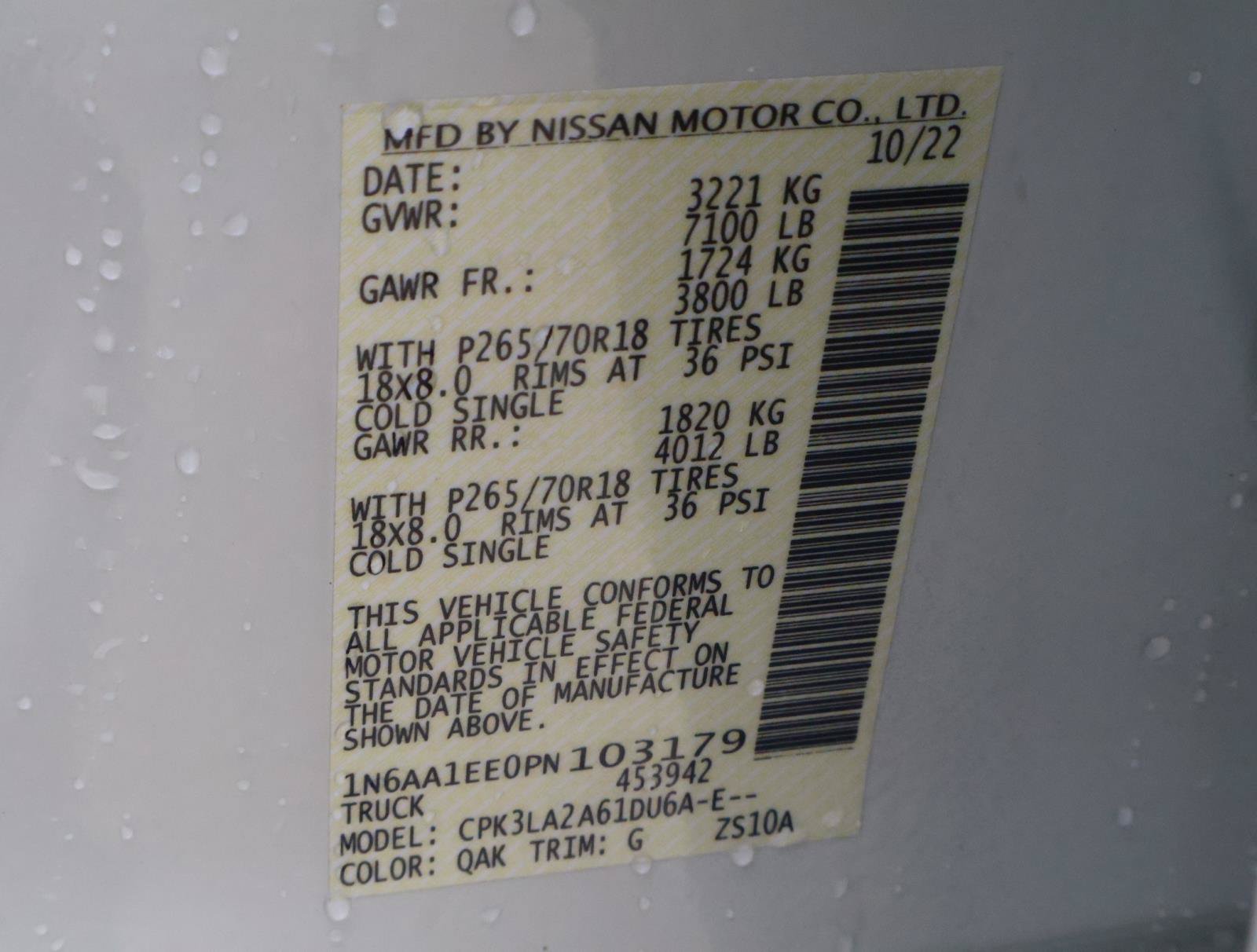 Used 2023 Nissan Titan S w/ S Utility Package RWD image 20