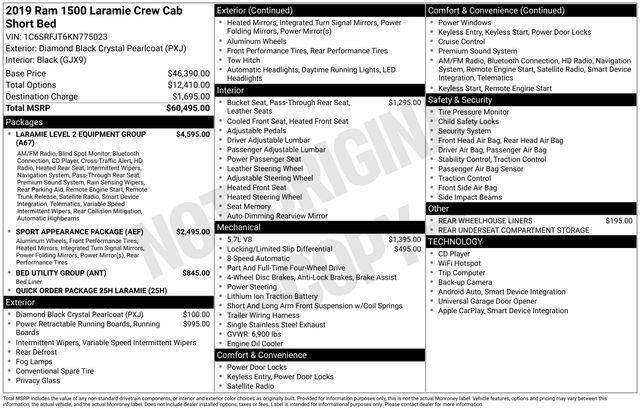 Used 2019 RAM 1500 Laramie image 33