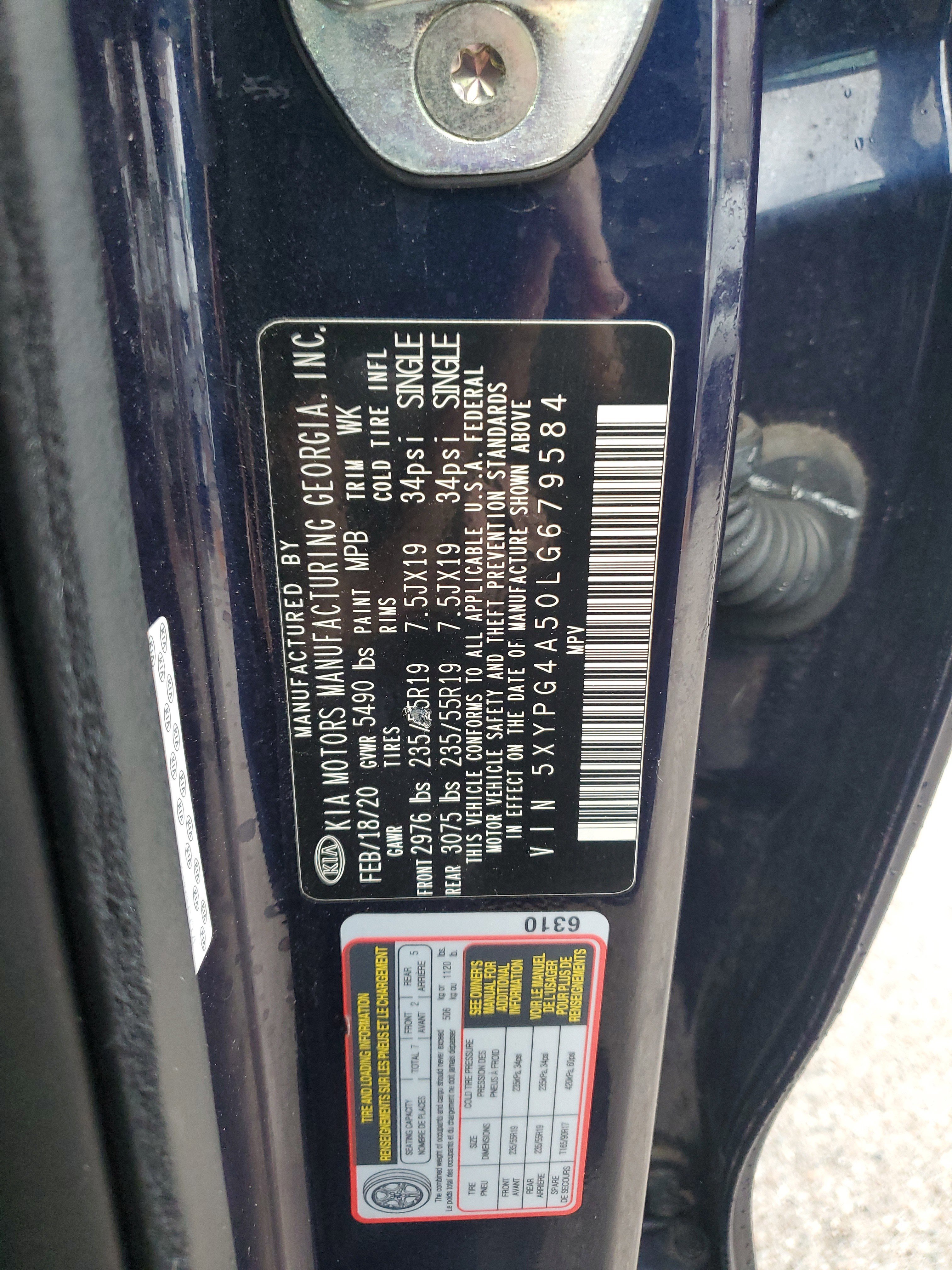 Certified 2020 Kia Sorento S image 32