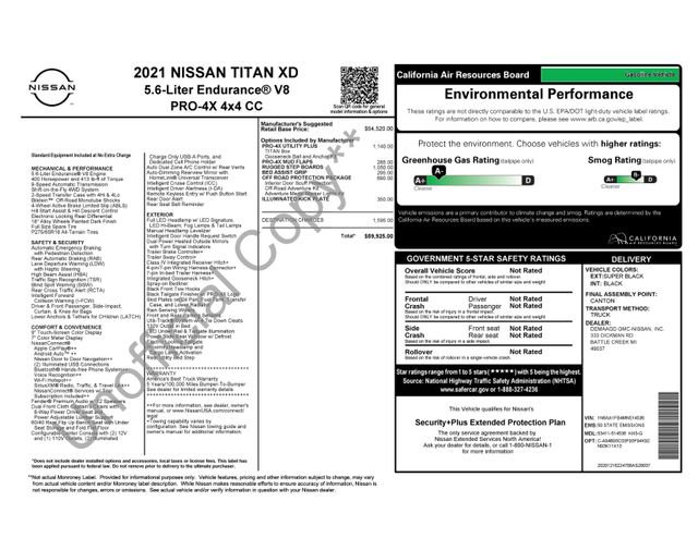 Used 2021 Nissan Titan PRO-4X w/ Off Road Protection Package image 9
