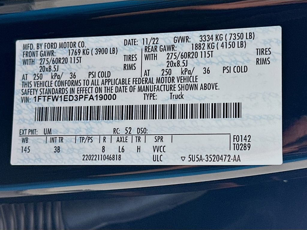 Used 2023 Ford F150 Platinum w/ Equipment Group 701A High image 30