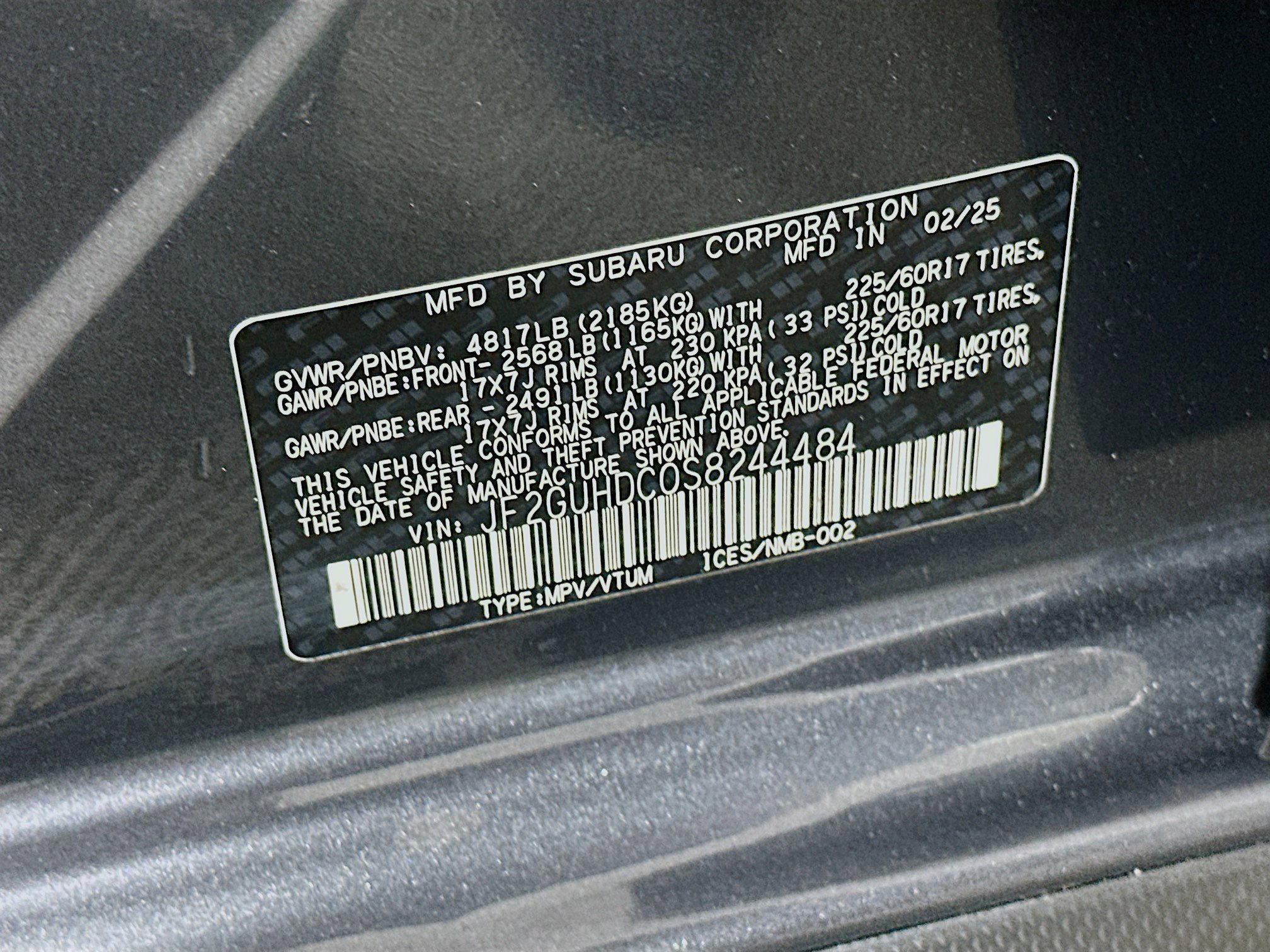 Used 2025 Subaru Crosstrek 2.0i Premium AWD/4WD image 12