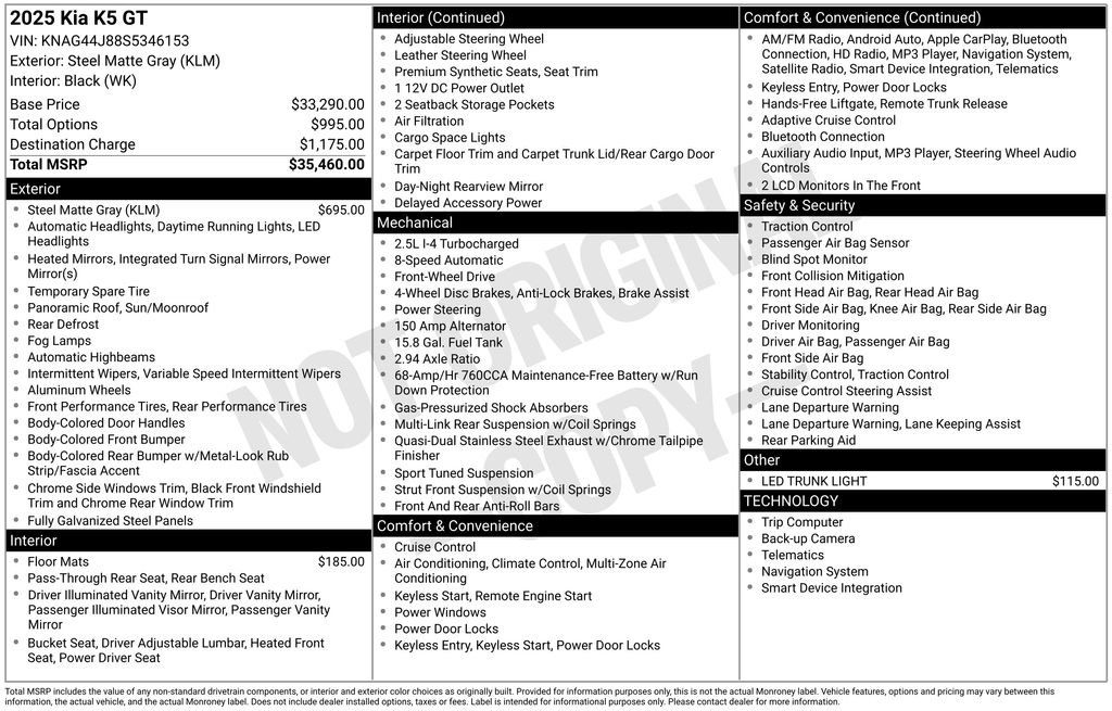 Used 2025 Kia K5 GT image 12