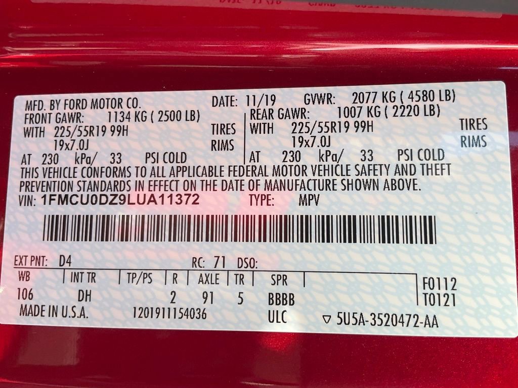 Used 2020 Ford Escape Titanium image 62