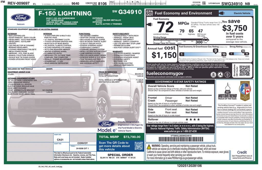 New 2025 Ford F150 Lightning Flash image 8