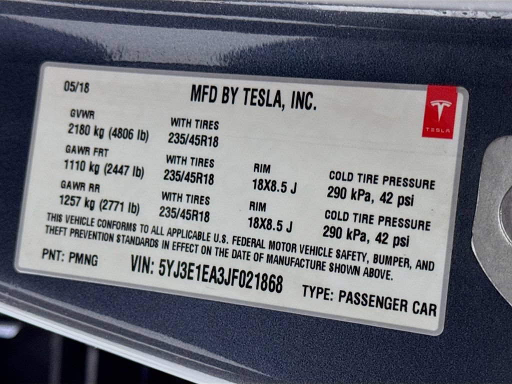Used 2018 Tesla Model 3 Mid Range RWD image 57