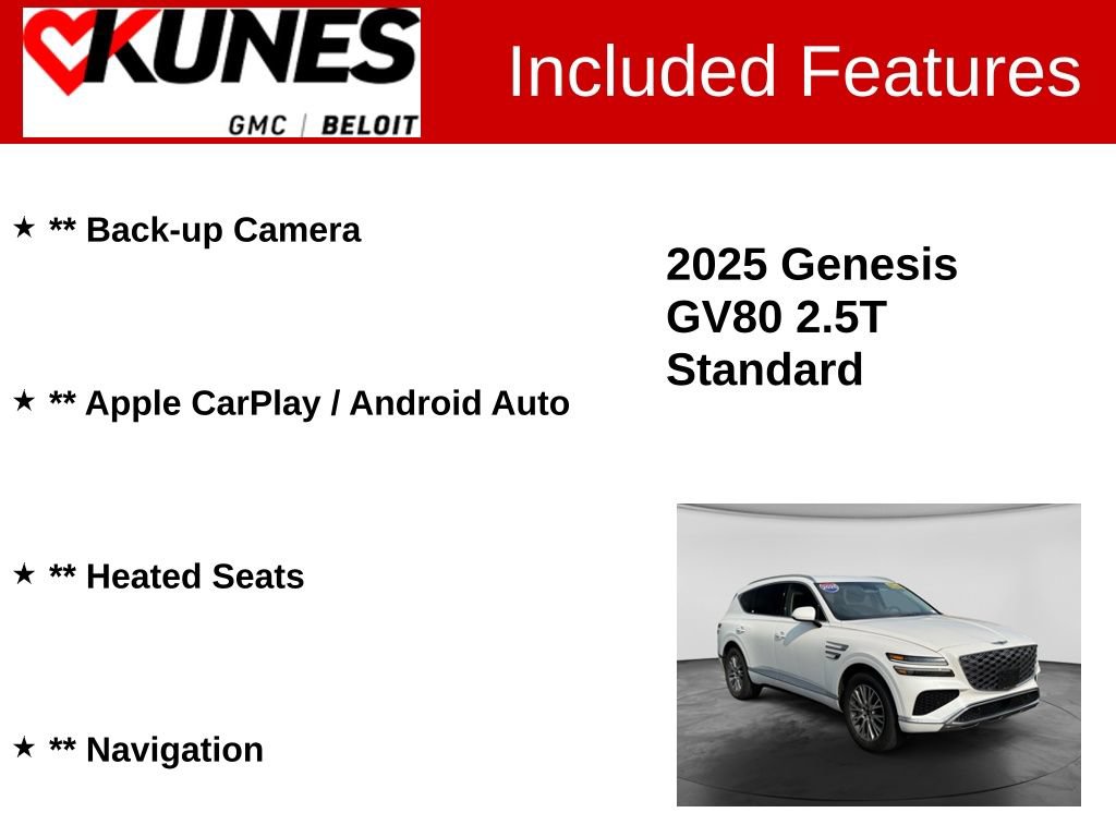 Used 2025 Genesis GV80 2.5T Standard AWD/4WD image 2