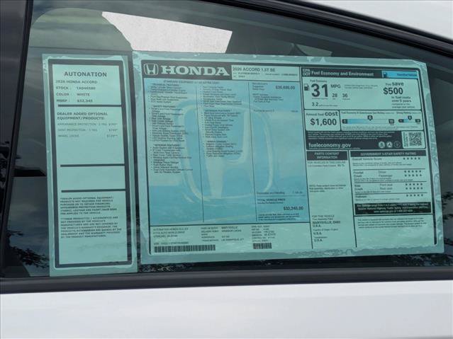 New 2026 Honda Accord SE image 17