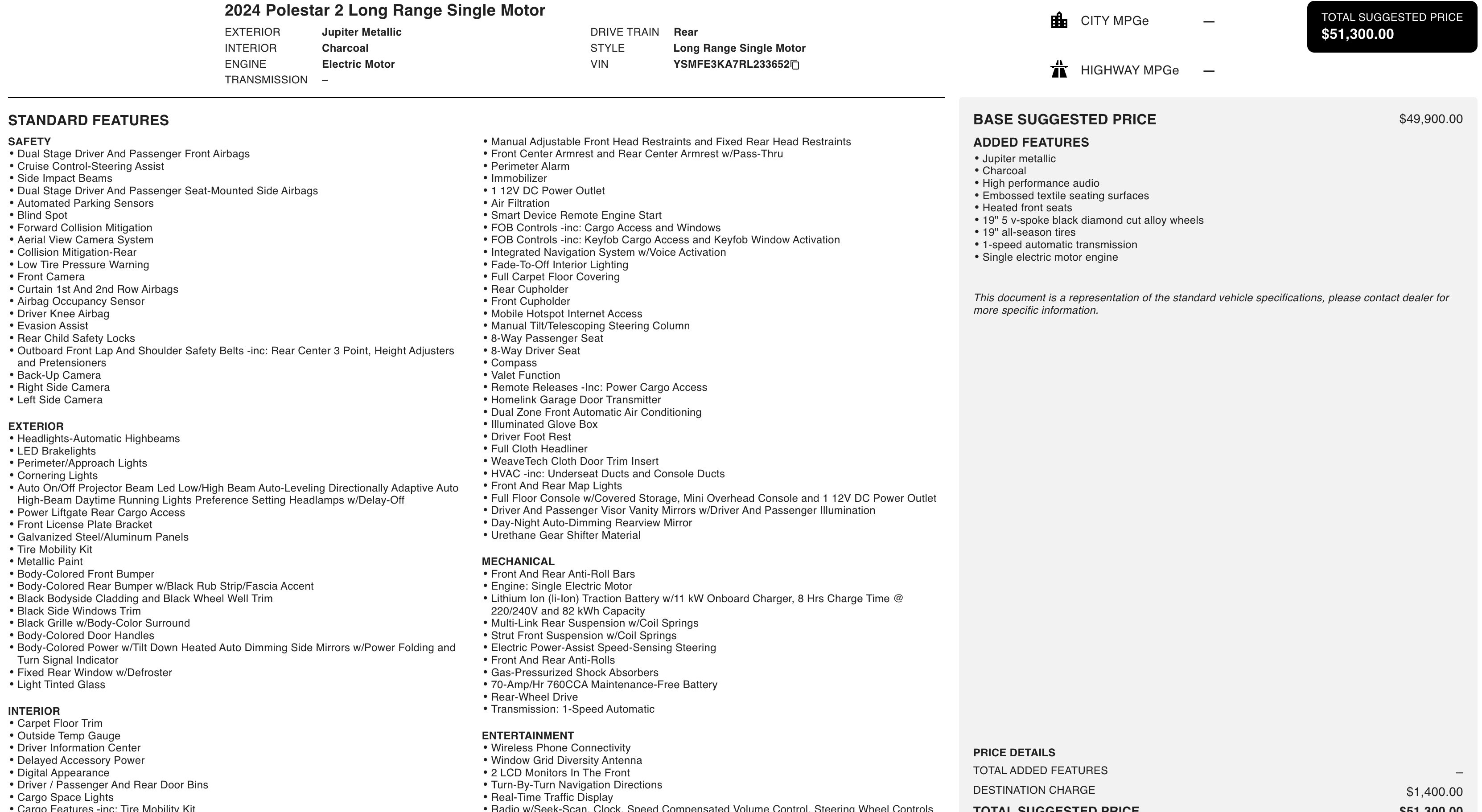 Used 2024 Polestar Polestar 2 image 13