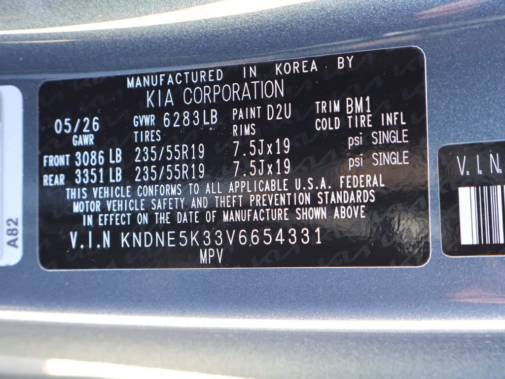 New 2027 Kia Carnival SX w/ Dark Edition Package FWD image 48