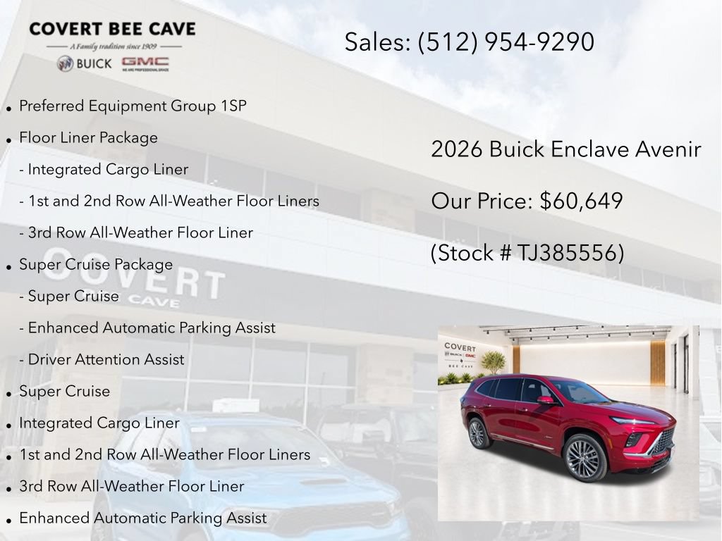New 2026 Buick Enclave Avenir w/ Super Cruise Package FWD image 7