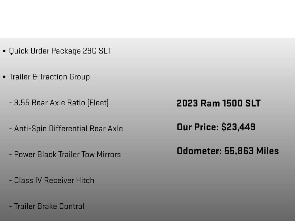 Used 2023 RAM 1500 Classic SLT w/ Trailer & Traction Group image 6