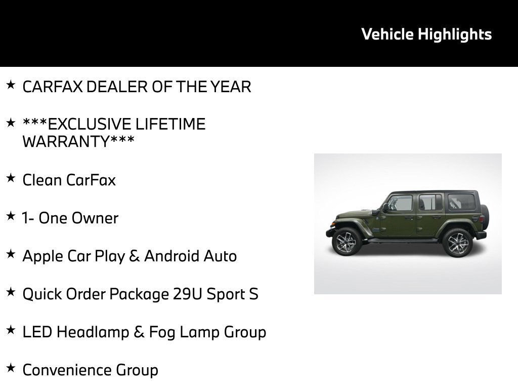 Used 2024 Jeep Wrangler Unlimited w/ Convenience Group AWD/4WD image 5