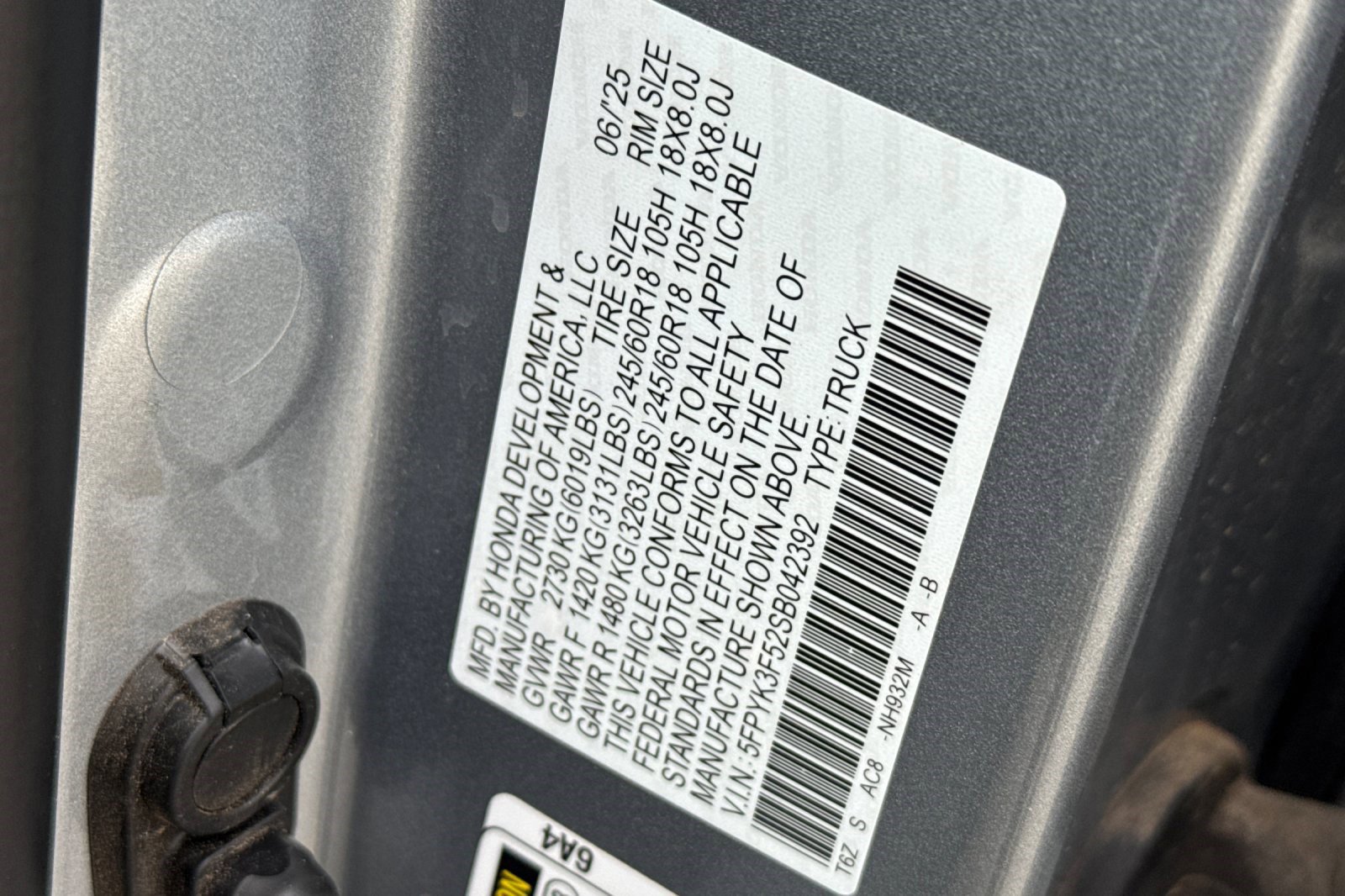 Used 2025 Honda Ridgeline RTL image 20