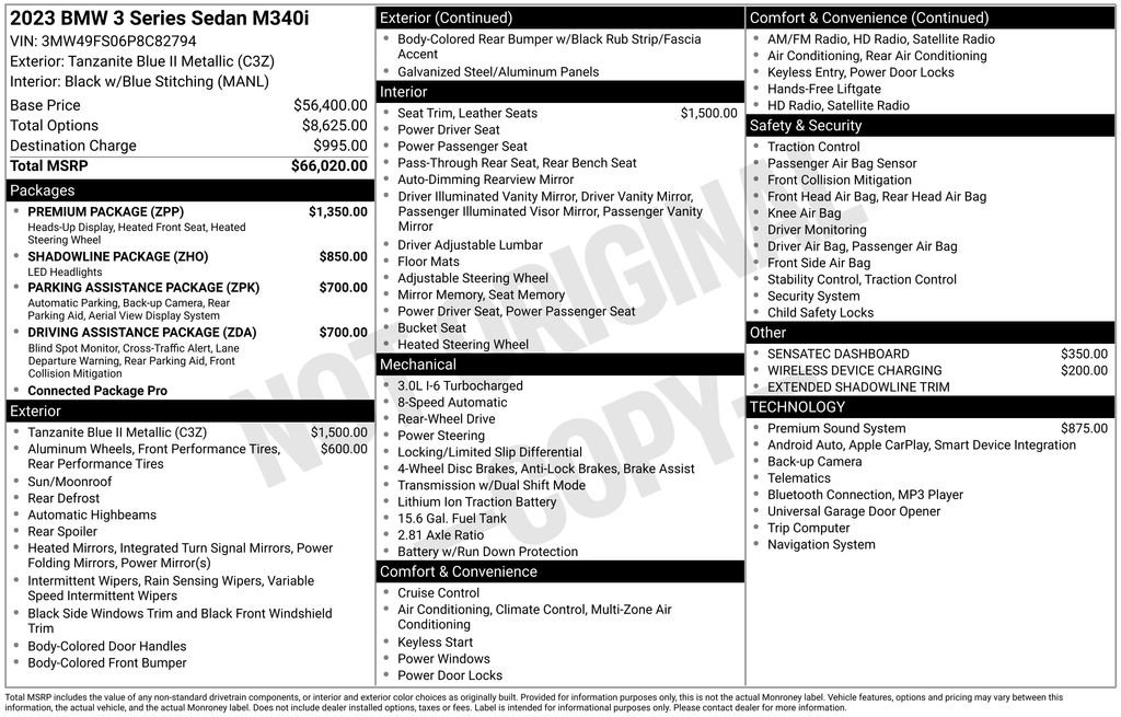 Used 2023 BMW M340i w/ Premium Package RWD image 66