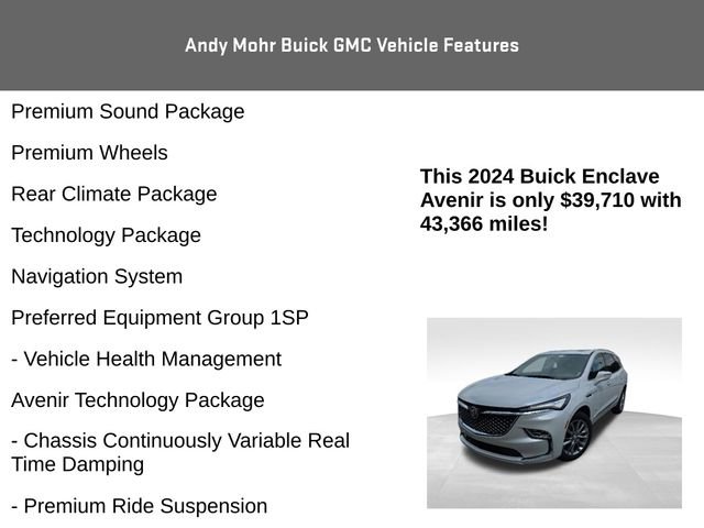 Used 2024 Buick Enclave Avenir w/ Avenir Technology Package AWD/4WD image 12