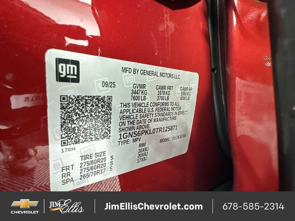 New 2026 Chevrolet Tahoe Z71 w/ Z71 Off-Road Package image 69