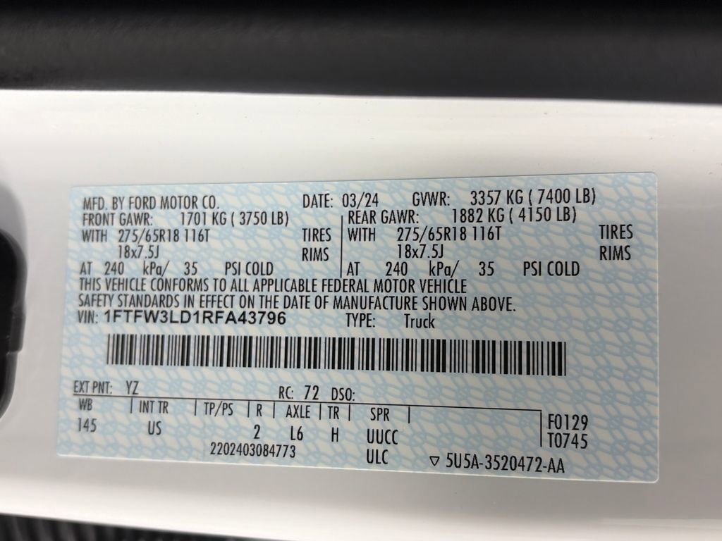 Certified 2024 Ford F150 XLT w/ Mobile Office Package image 9