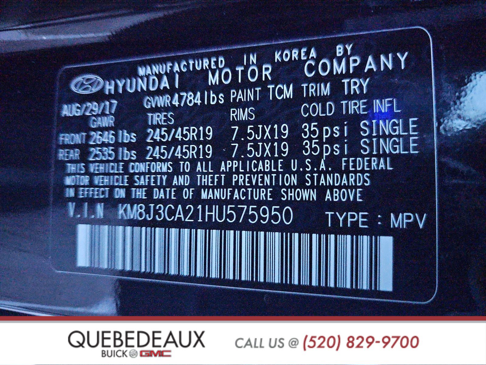 Used 2017 Hyundai Tucson Limited w/ Limited Ultimate Package 03 image 20