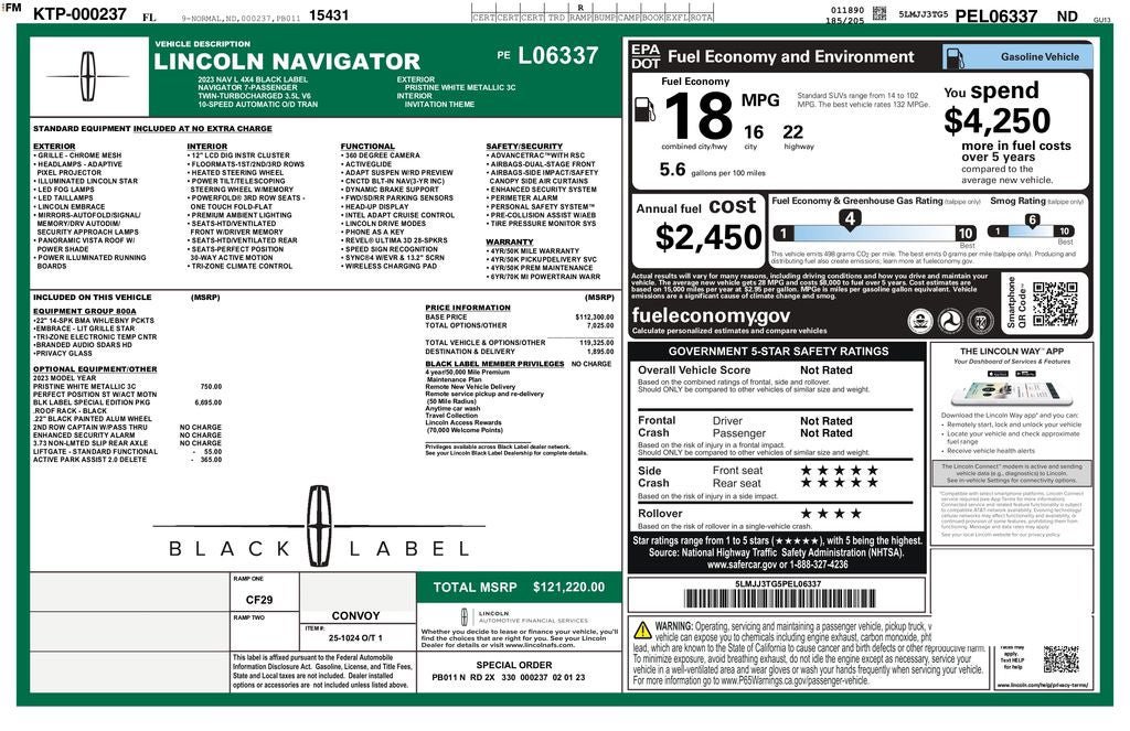 Certified 2023 Lincoln Navigator L Black Label AWD/4WD image 45