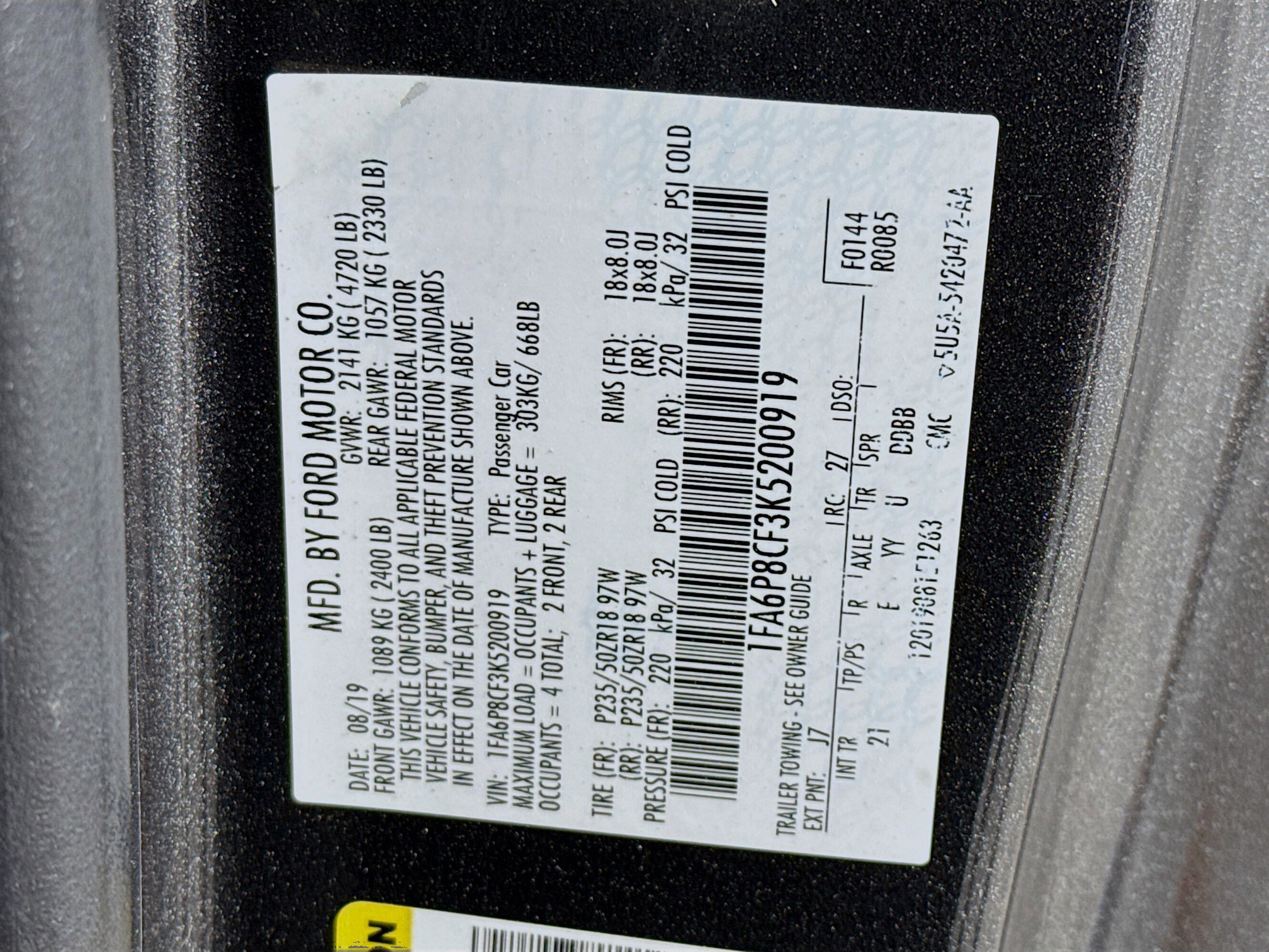 Used 2019 Ford Mustang GT w/ Equipment Group 301A RWD image 38