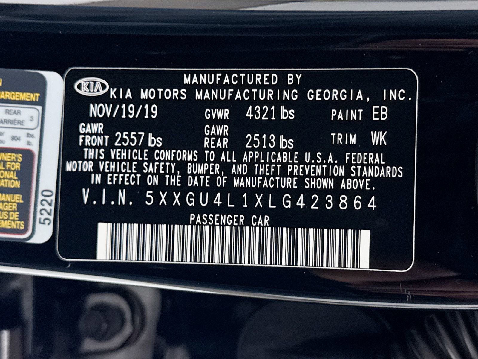 Used 2020 Kia Optima Premium image 40