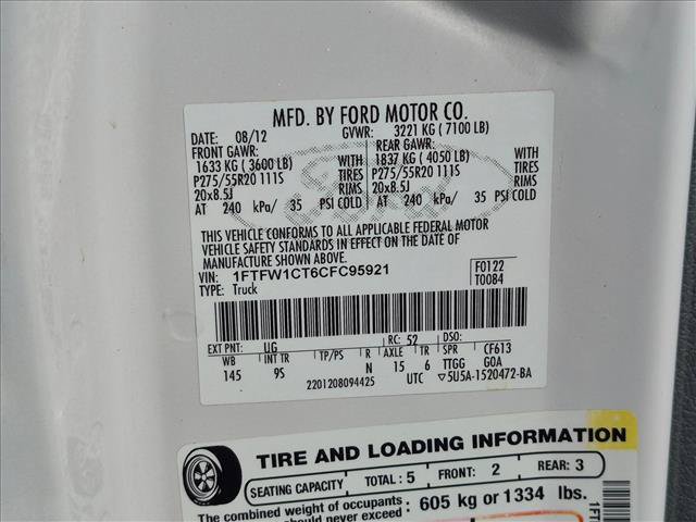 Used 2012 Ford F150 Platinum RWD image 24