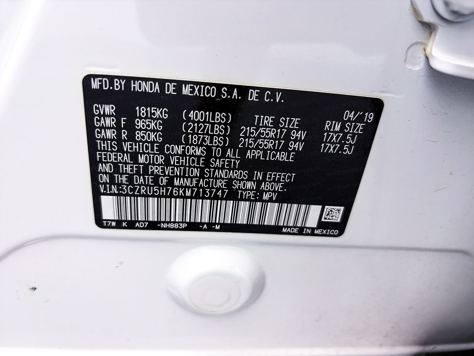 Used 2019 Honda HR-V EX-L image 36