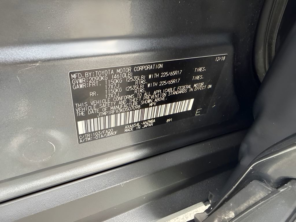 Used 2019 Toyota RAV4 XLE w/ Convenience Package AWD/4WD image 37