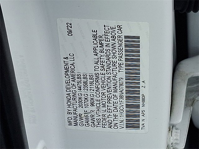 Used 2022 Honda Accord Sport image 26