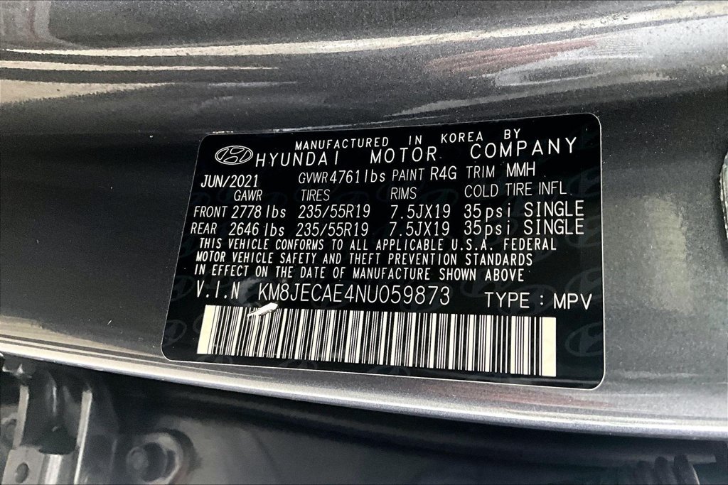 Certified 2022 Hyundai Tucson Limited AWD/4WD image 34