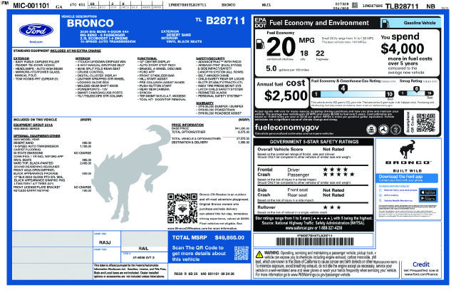 New 2026 Ford Bronco Big Bend w/ Black Appearance Package AWD/4WD image 4