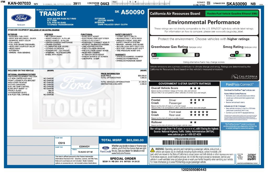 Used 2025 Ford Transit 350 XLT RWD image 2