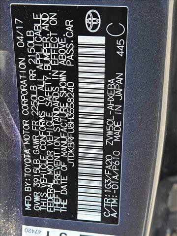 Used 2017 Toyota Prius Two w/ Prius Two Safety Plus Package FWD image 8