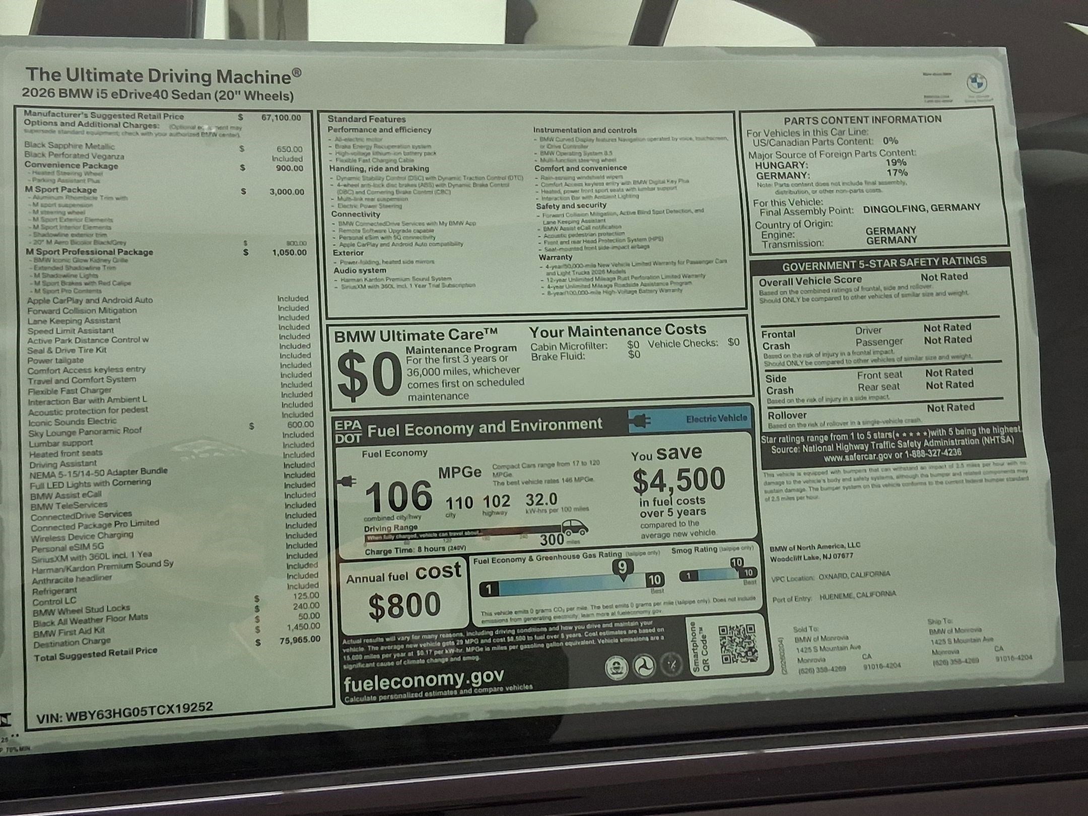 New 2026 BMW i5 eDrive40 RWD image 32