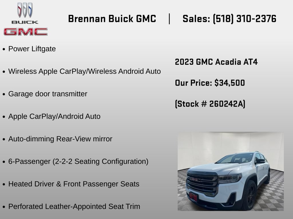 Certified 2023 GMC Acadia AT4 AWD/4WD image 12