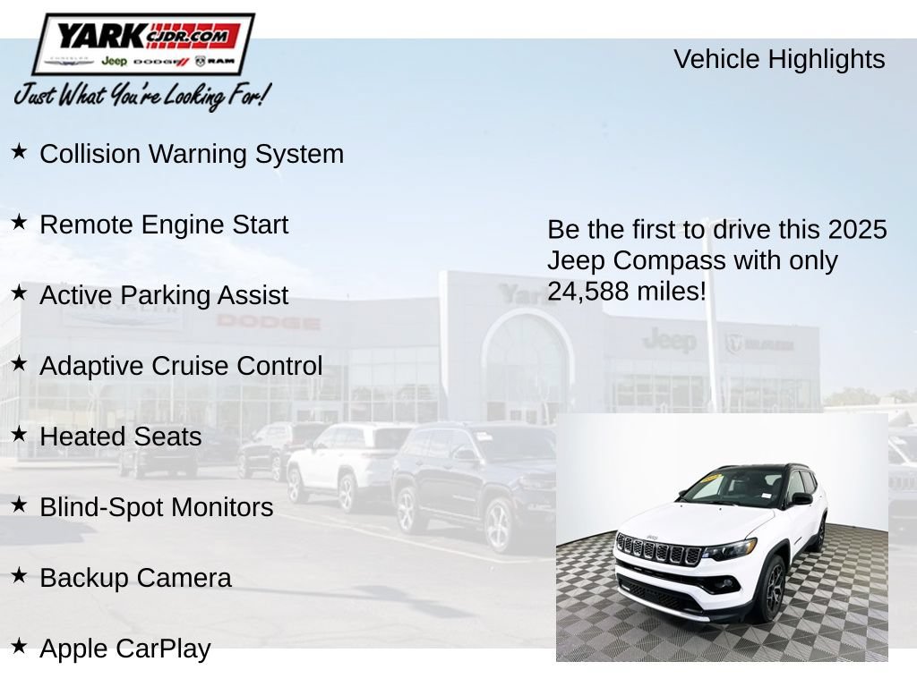 Certified 2025 Jeep Compass Limited AWD/4WD image 12