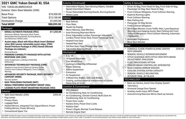 Used 2021 GMC Yukon XL Denali w/ Denali Ultimate Package image 3