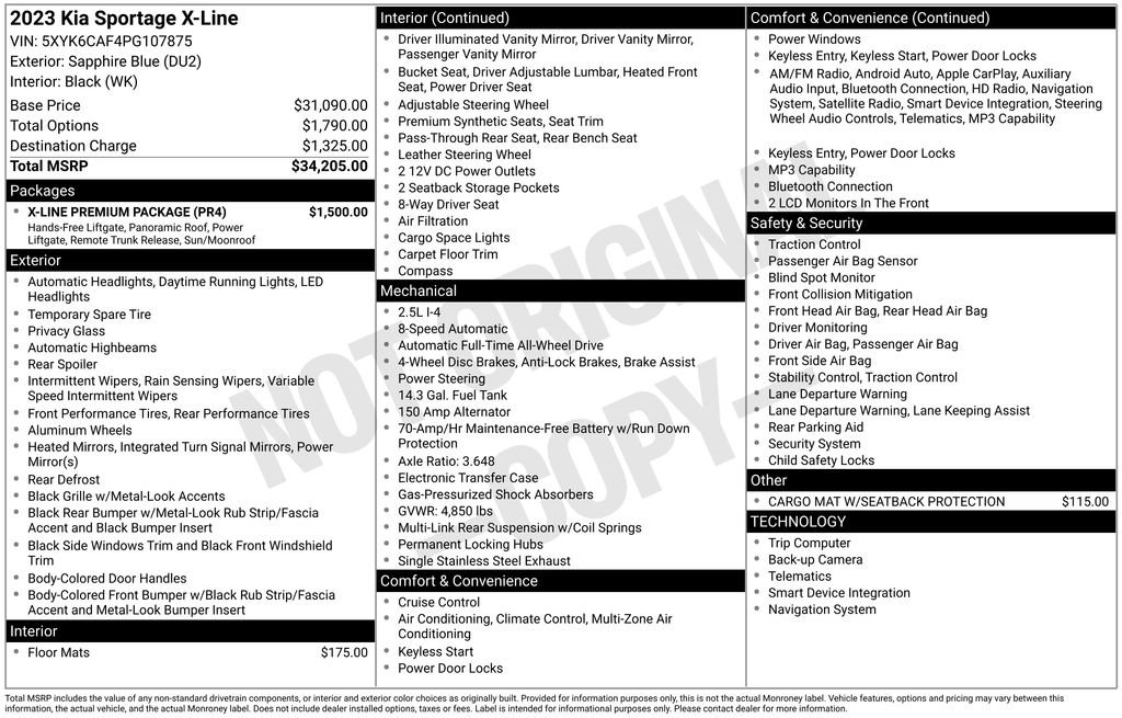 Used 2023 Kia Sportage X-Line w/ X-Line Premium Package image 40