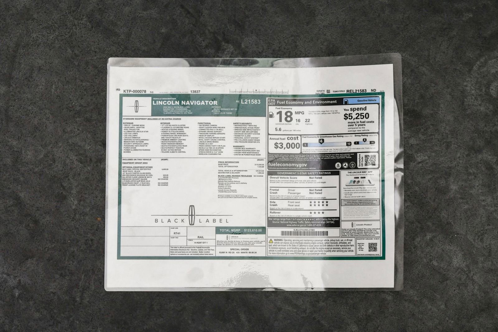 Used 2024 Lincoln Navigator L Black Label image 59